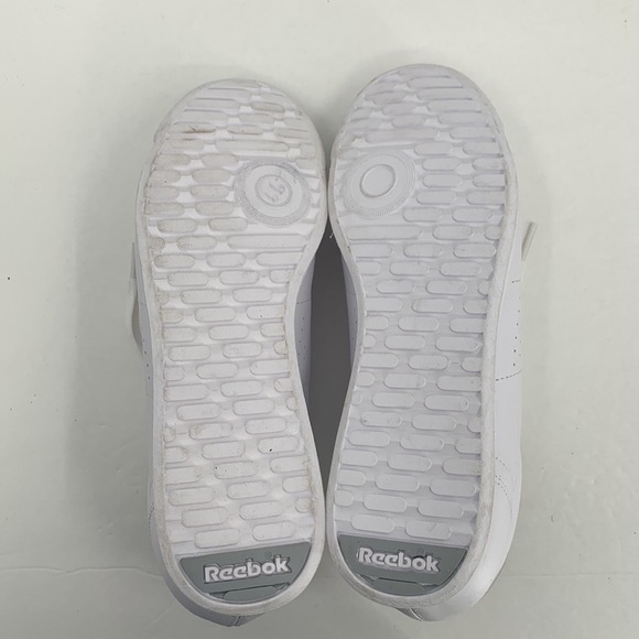 Reebok Princess white leather sneaker shoe tie flat women 9 - Picture 8 of 8